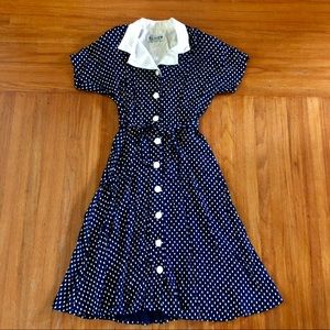 Vintage polka dot dress Carol Escritor